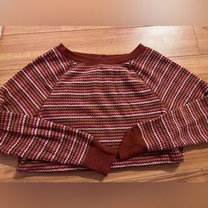 Loft waffle crew neck shirt